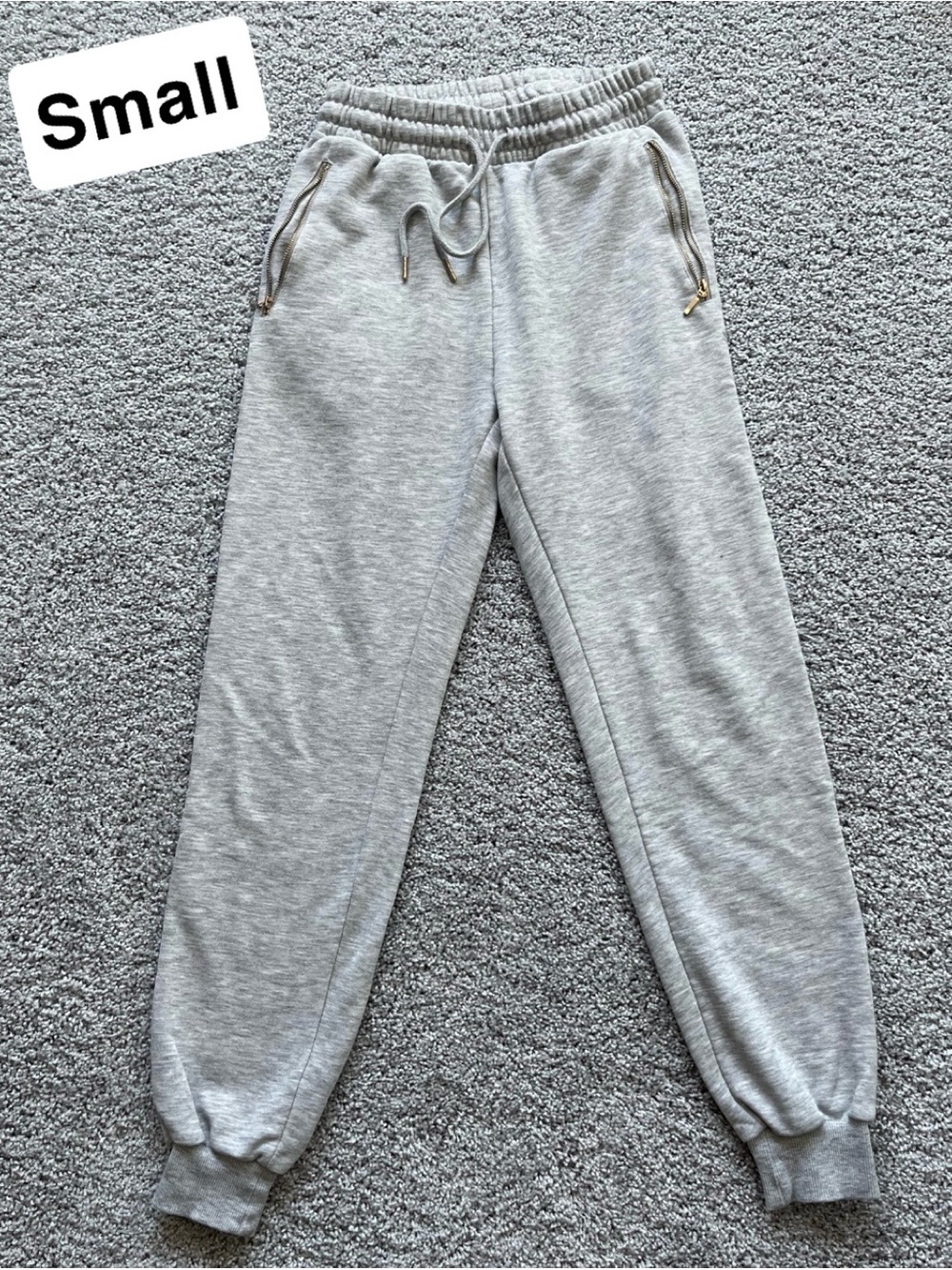 Forever 21 Light Gray Elastic Waist Sweatpants